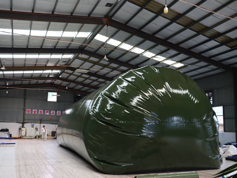 Flexible waste gas storage bag