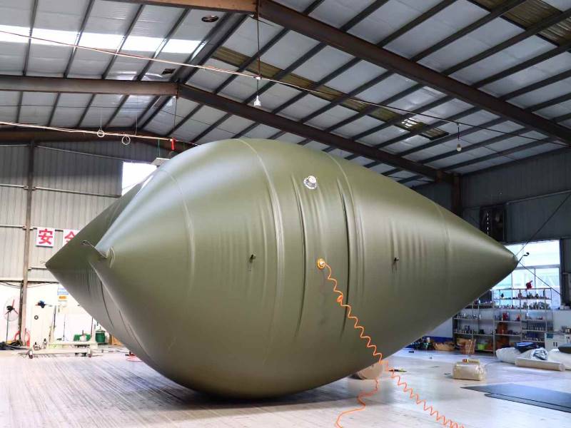 Pillow shaped oil bag 50m3 military green