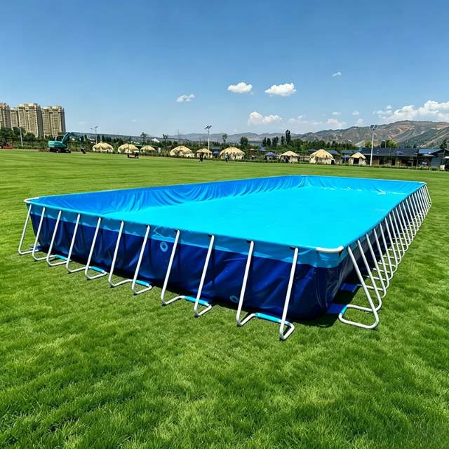 Steel frame swimming pool